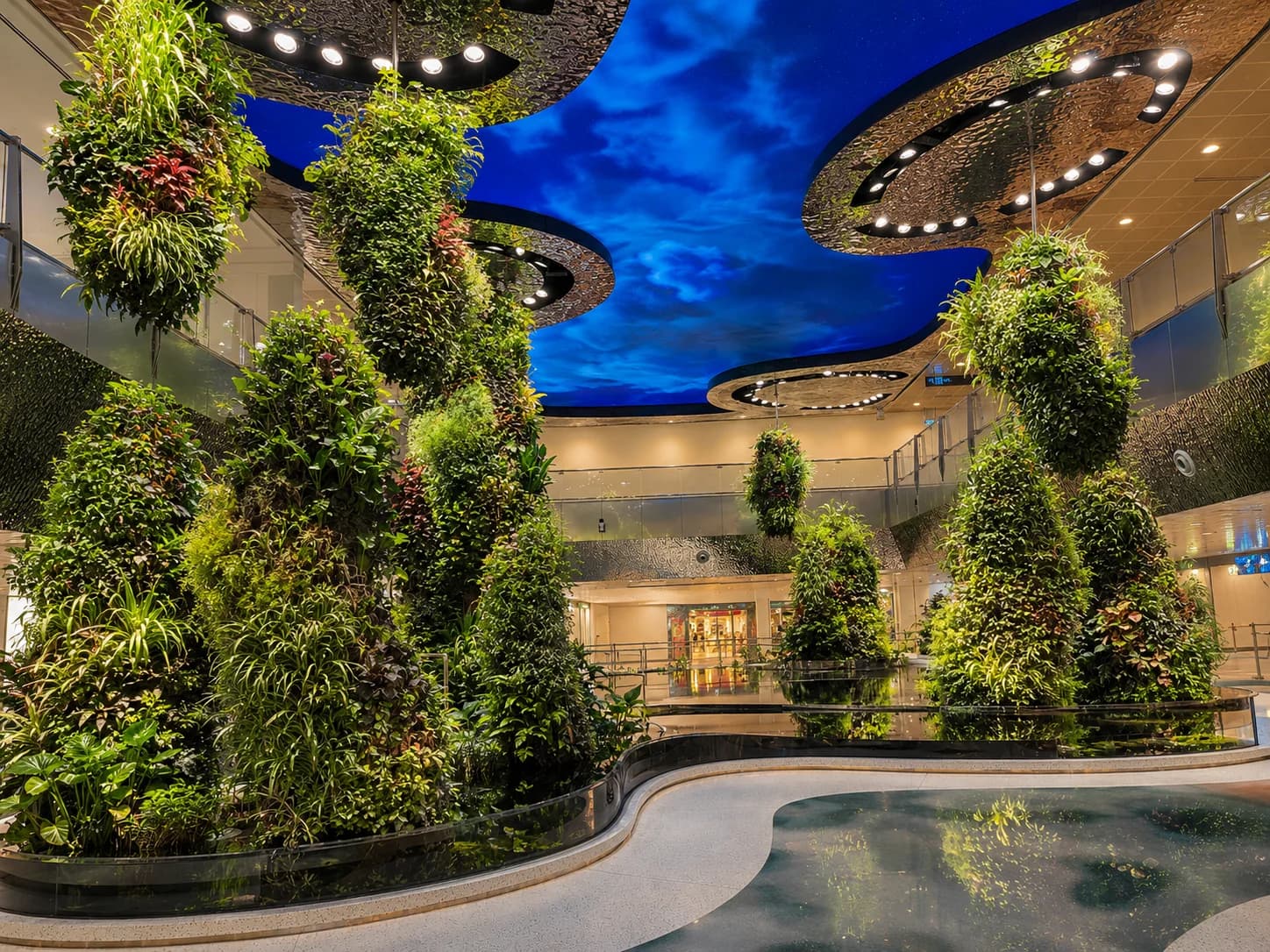 Changi Airport Terminal 2 Transit Hall Dreamscape acrylic installation