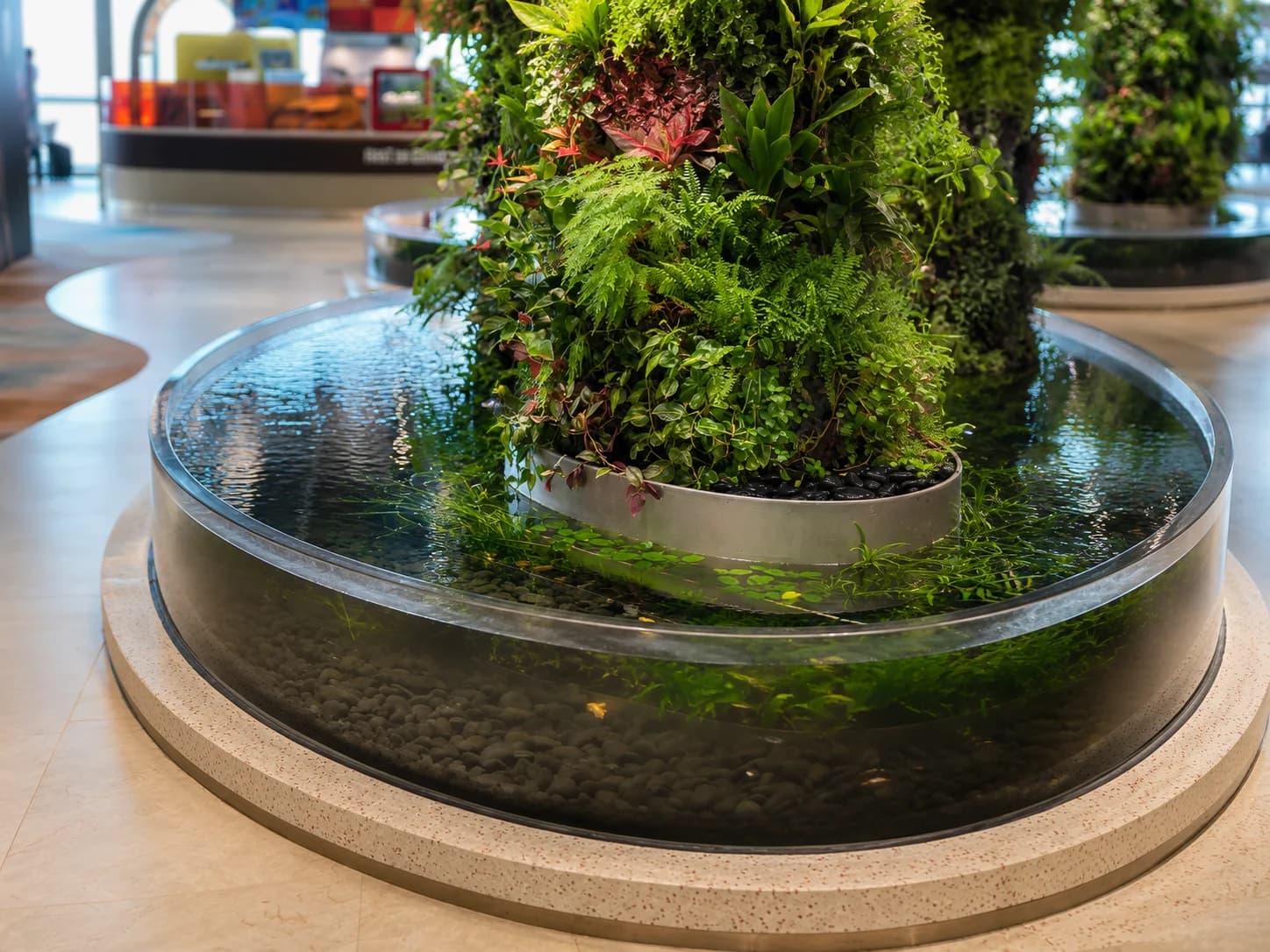 Changi Airport Terminal 2 Transit Hall Dreamscape acrylic installation