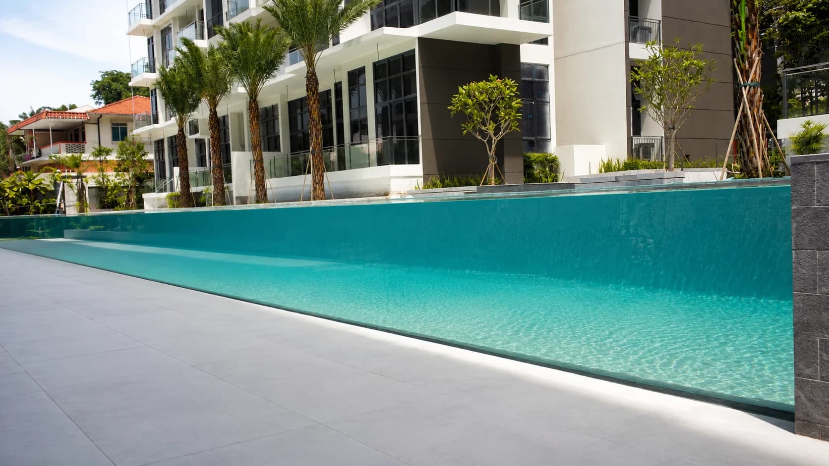 Foresta acrylic pool panel