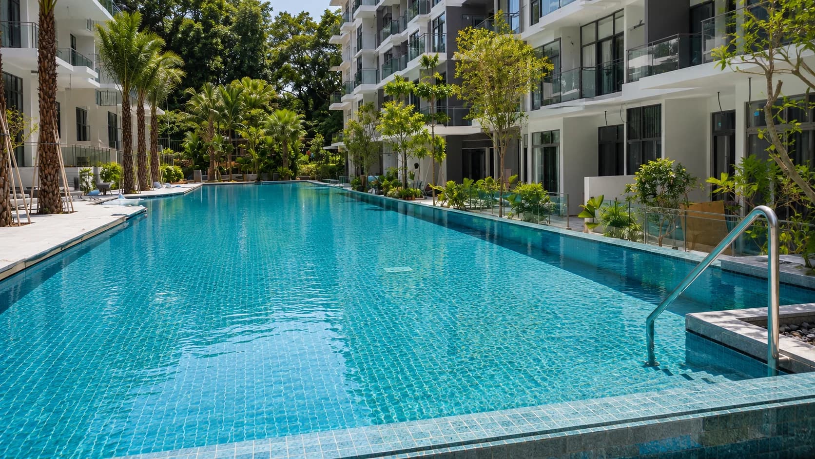 Foresta acrylic pool panel