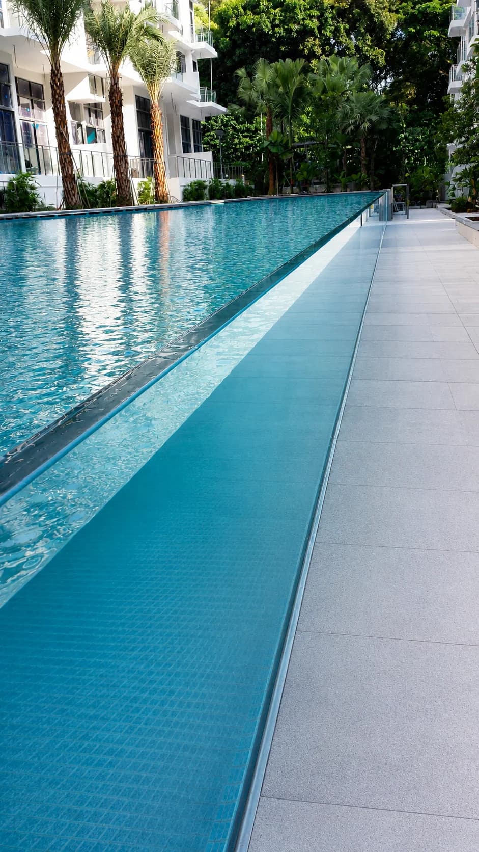 Foresta acrylic pool panel