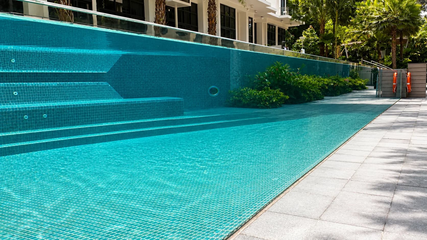 Foresta acrylic pool panel