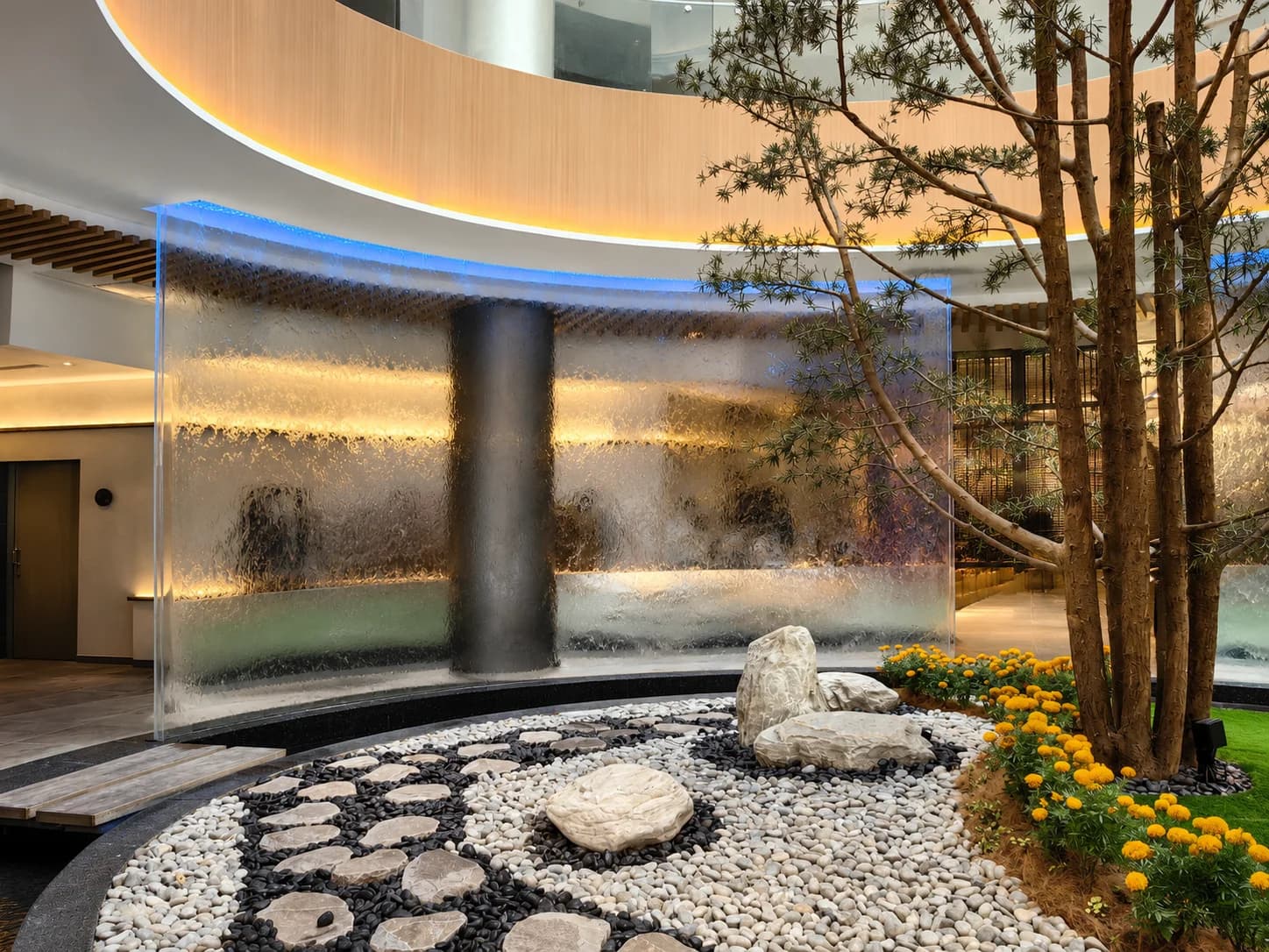 Genting Courtyard acrylic water feature panel