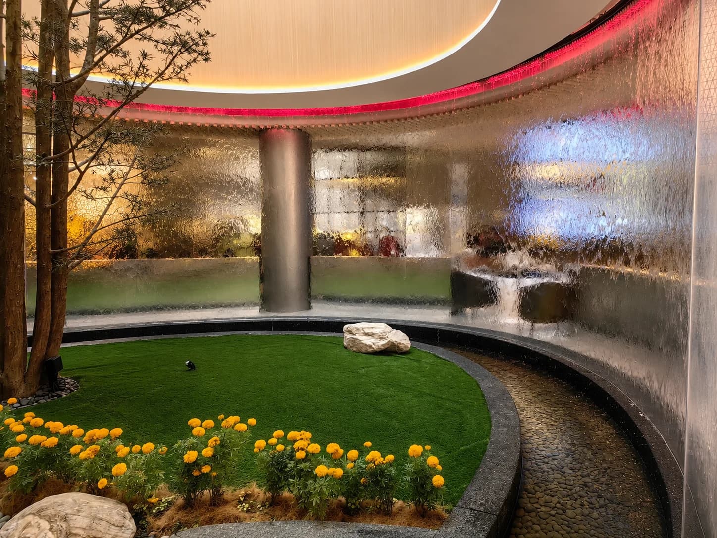Genting Courtyard acrylic water feature panel