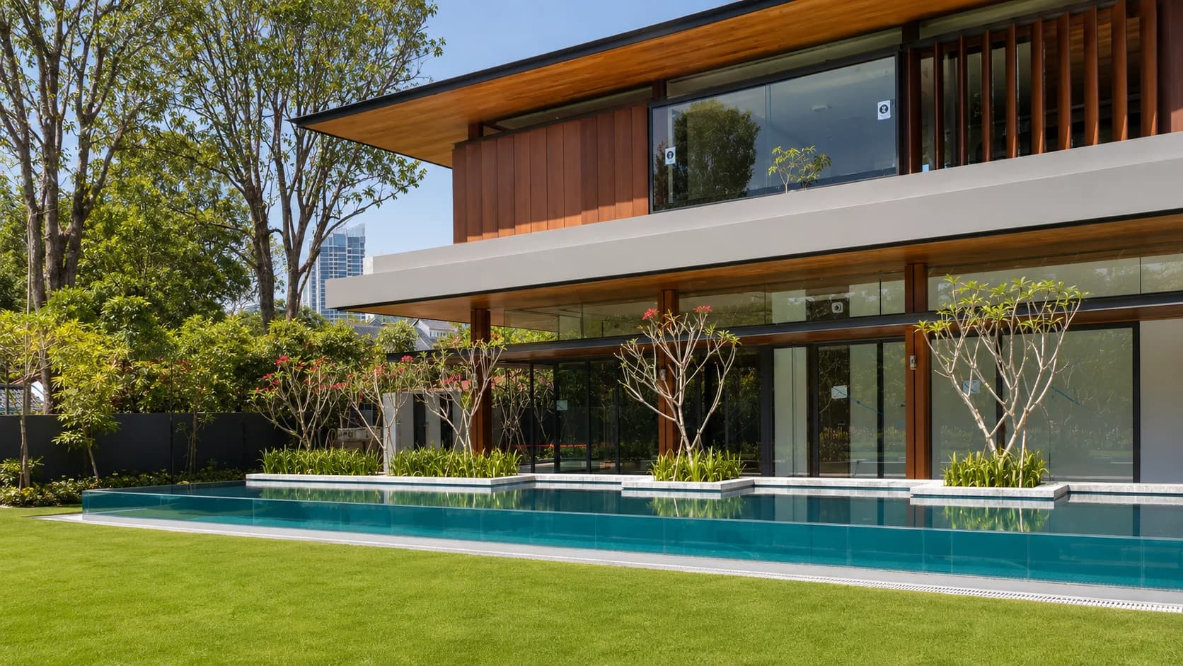 House off Chancery Lane acrylic pool panel