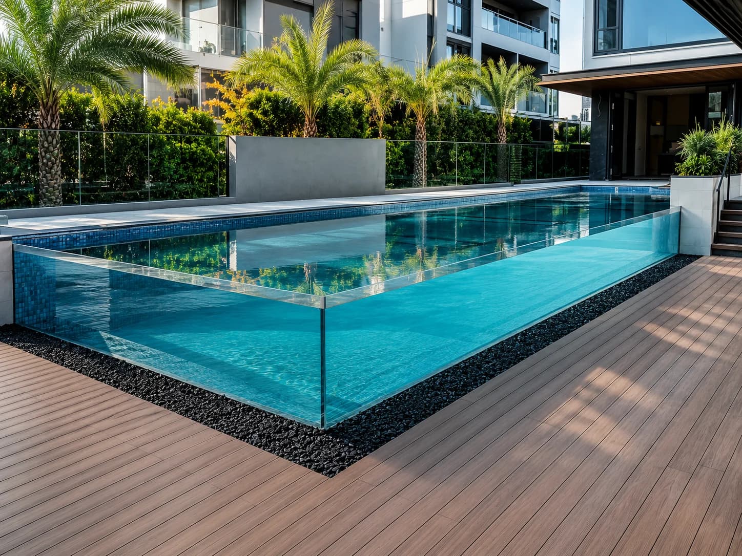 House off Richard Avenue acrylic pool panel