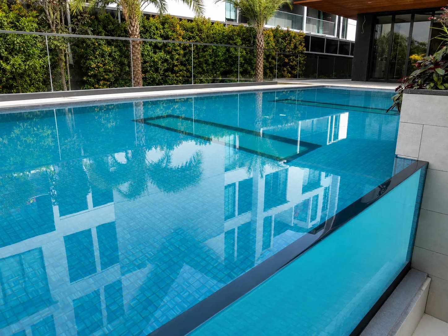 House off Richard Avenue acrylic pool panel