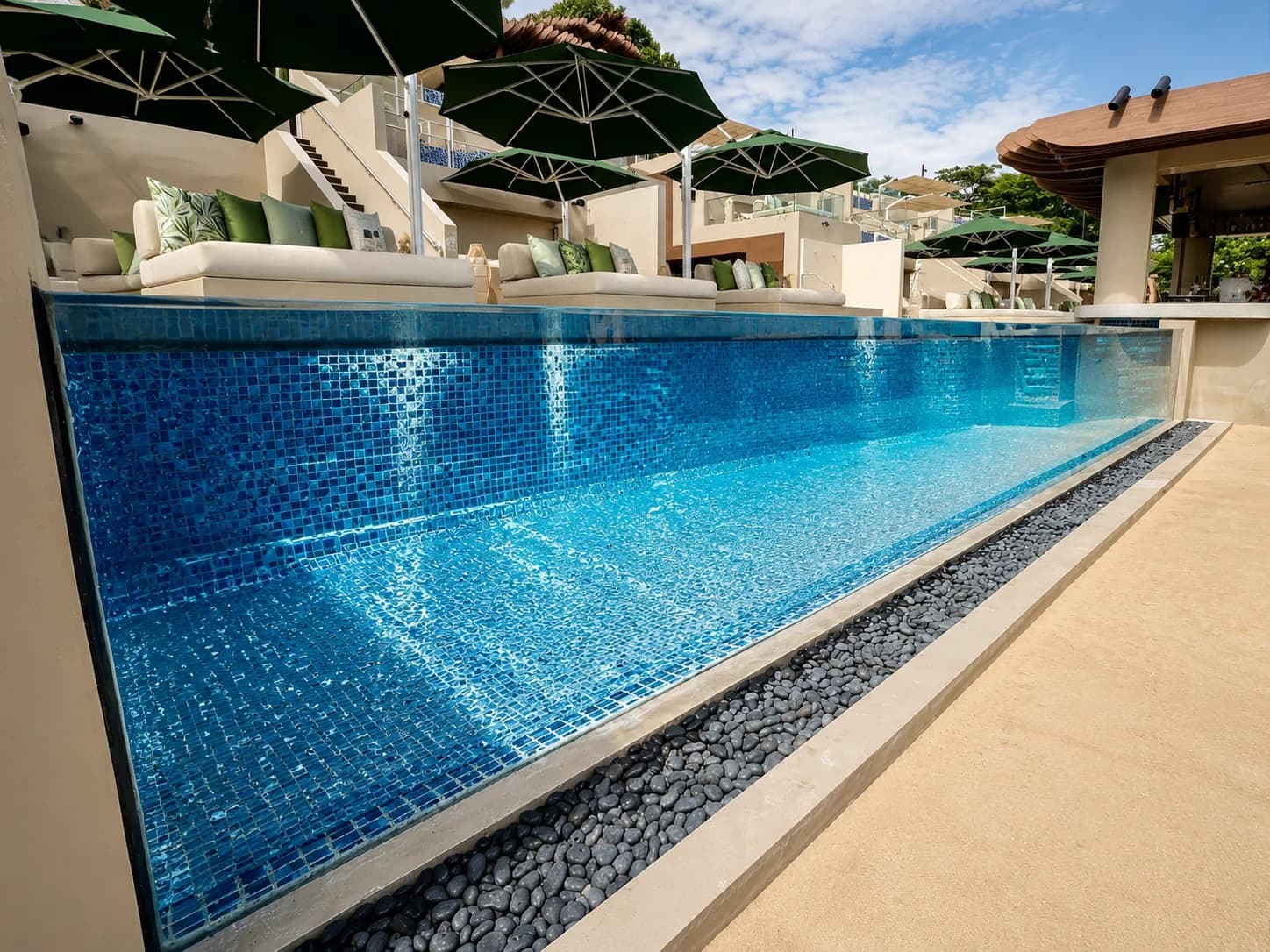 The Palawan@Sentosa acrylic pool panel
