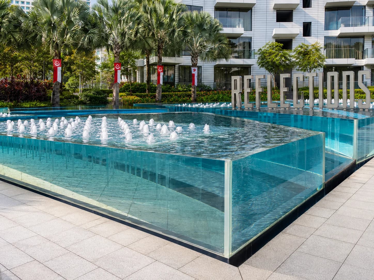 Reflections at Keppel Bay acrylic water feature
