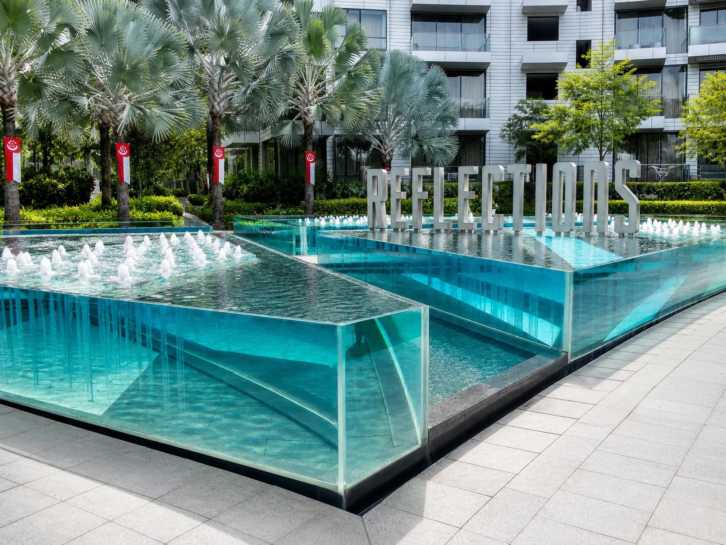 Reflections at Keppel Bay acrylic water feature