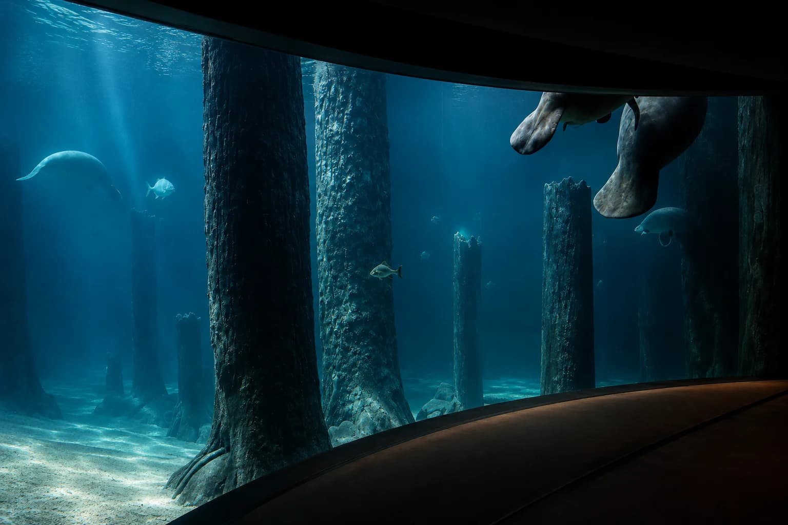 River Safari acrylic aquarium panel