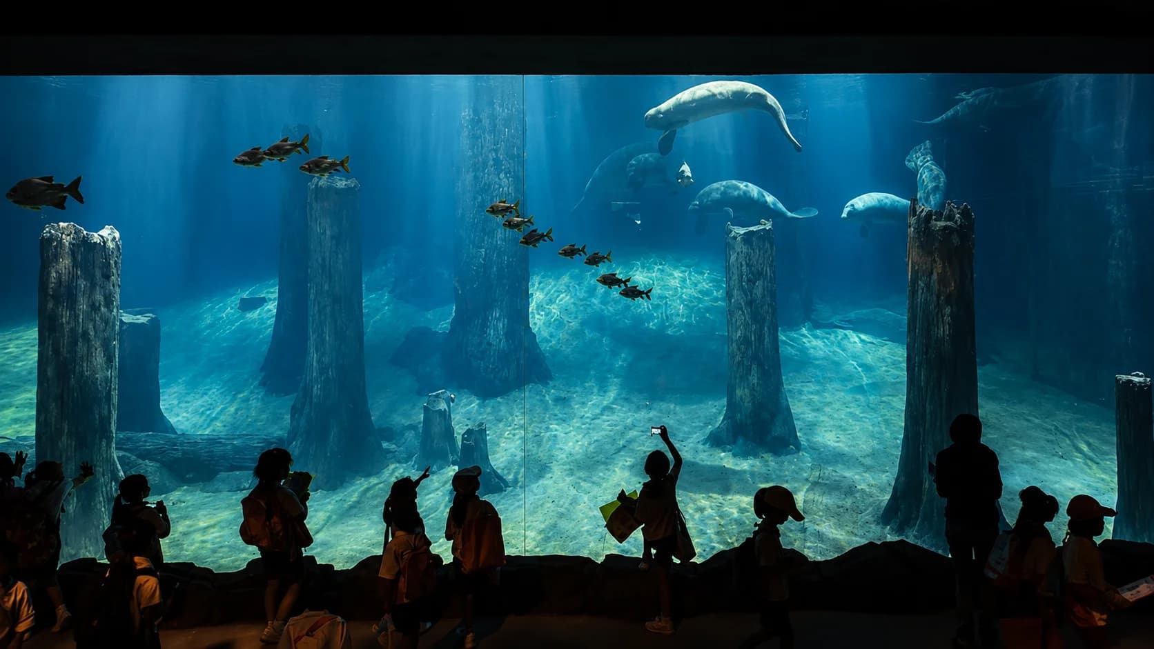 River Safari acrylic aquarium panel