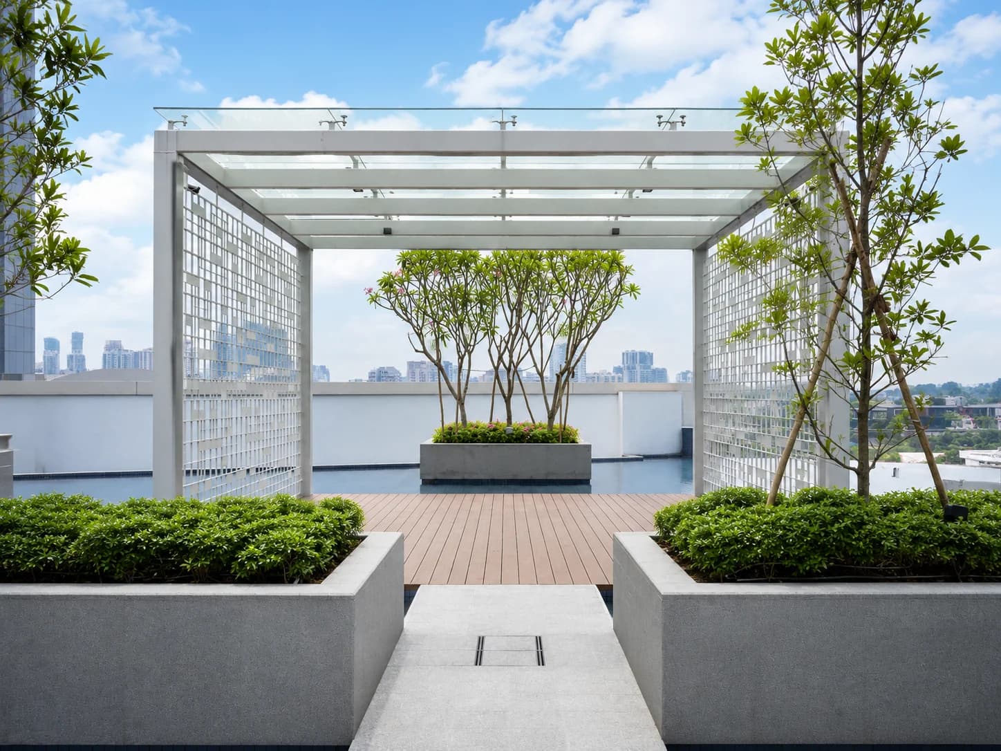 Royal Square acrylic pool panel