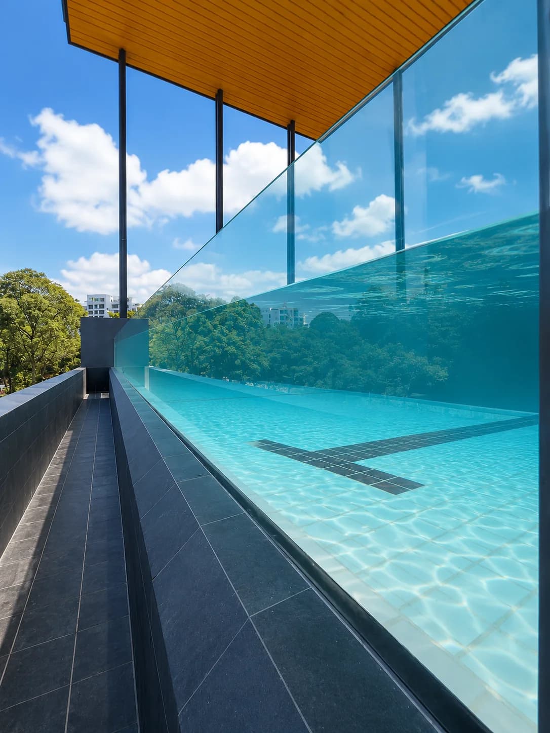 SAFRA @ CCK acrylic pool panel