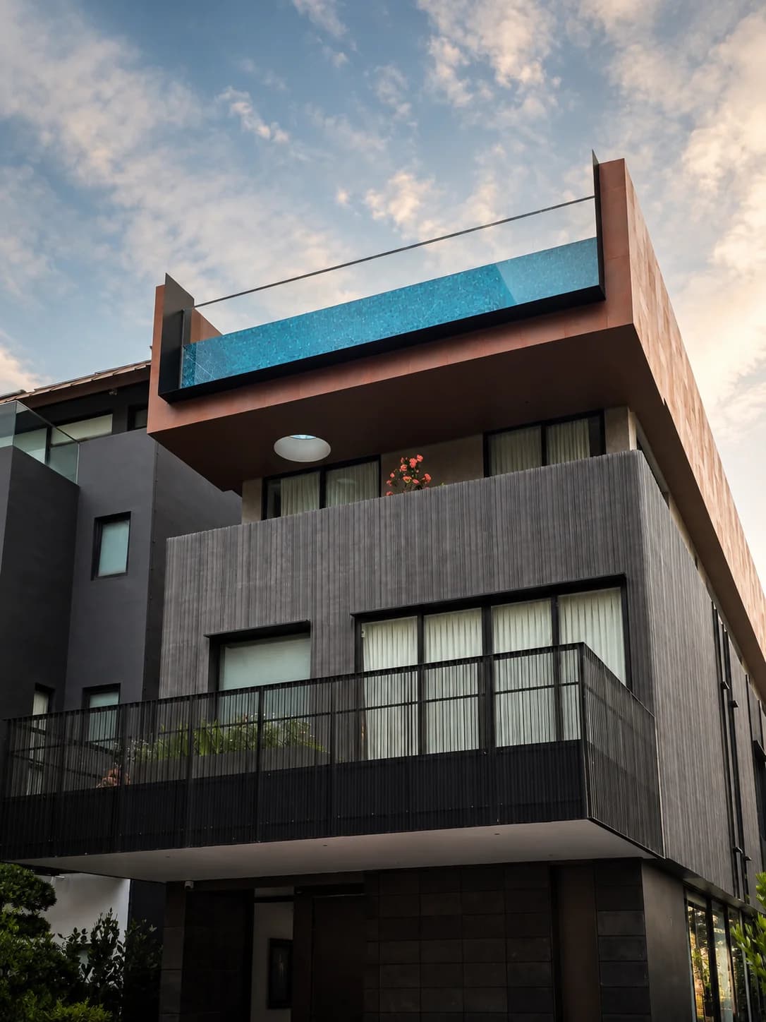 House off Sennett Road acrylic pool panel