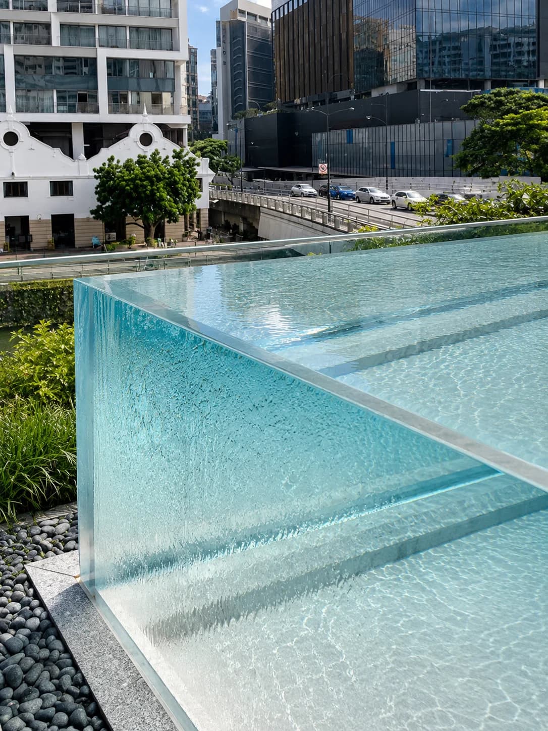 320 Havelock Road acrylic pool panel
