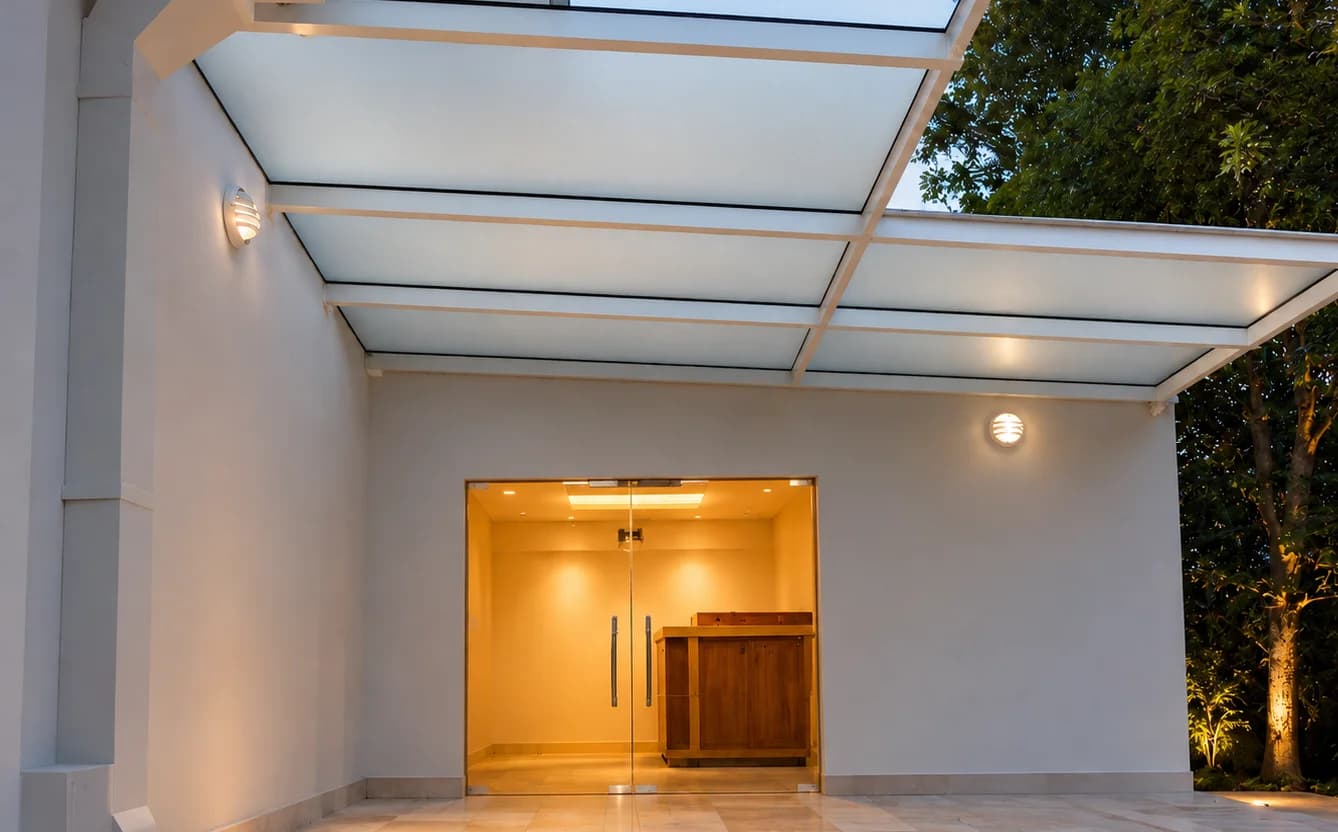 Acrylic roofing installation — 601 Rifle Range Road