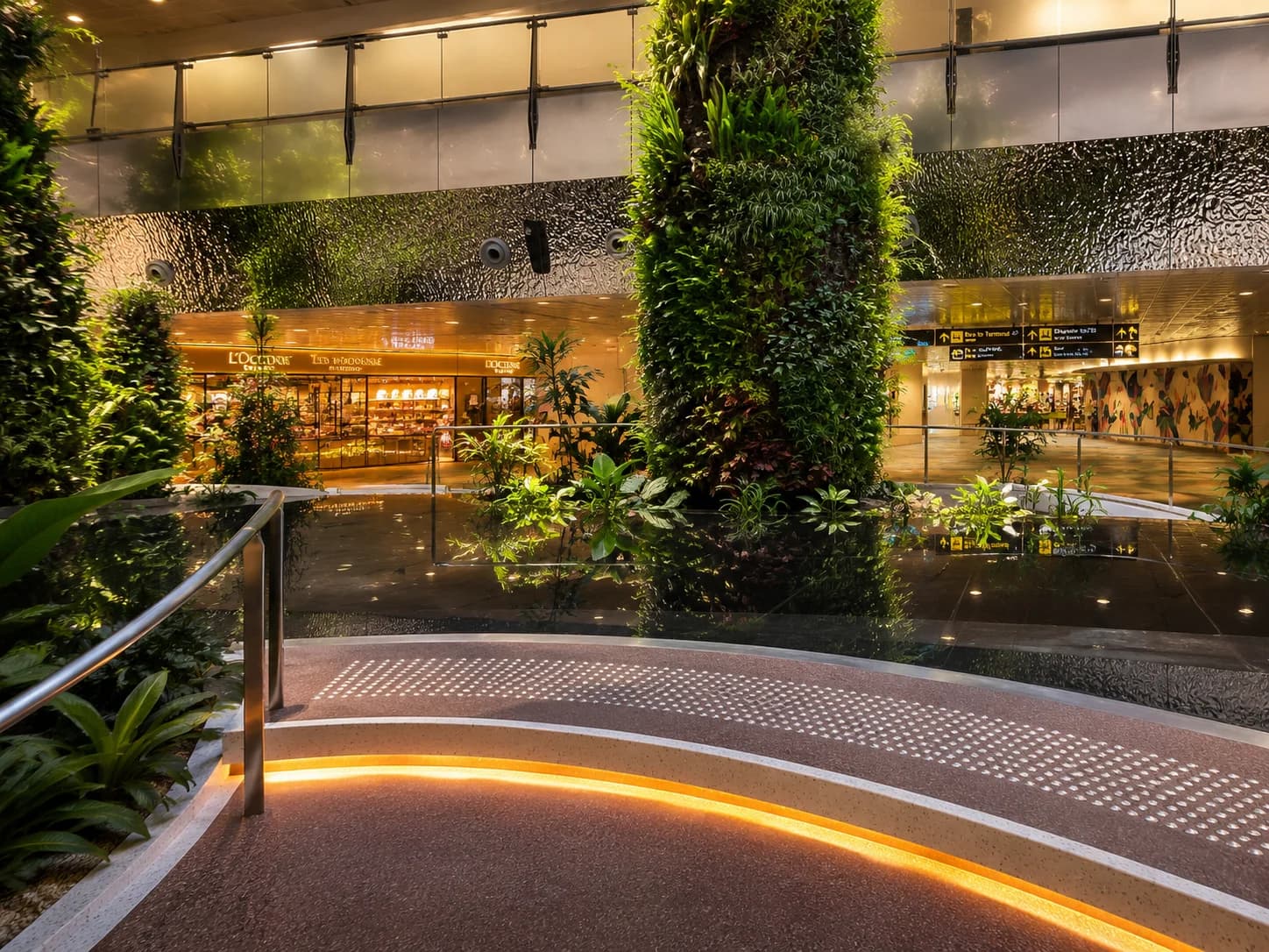 Worldbizz acrylic panel installation — Changi Airport Terminal 2