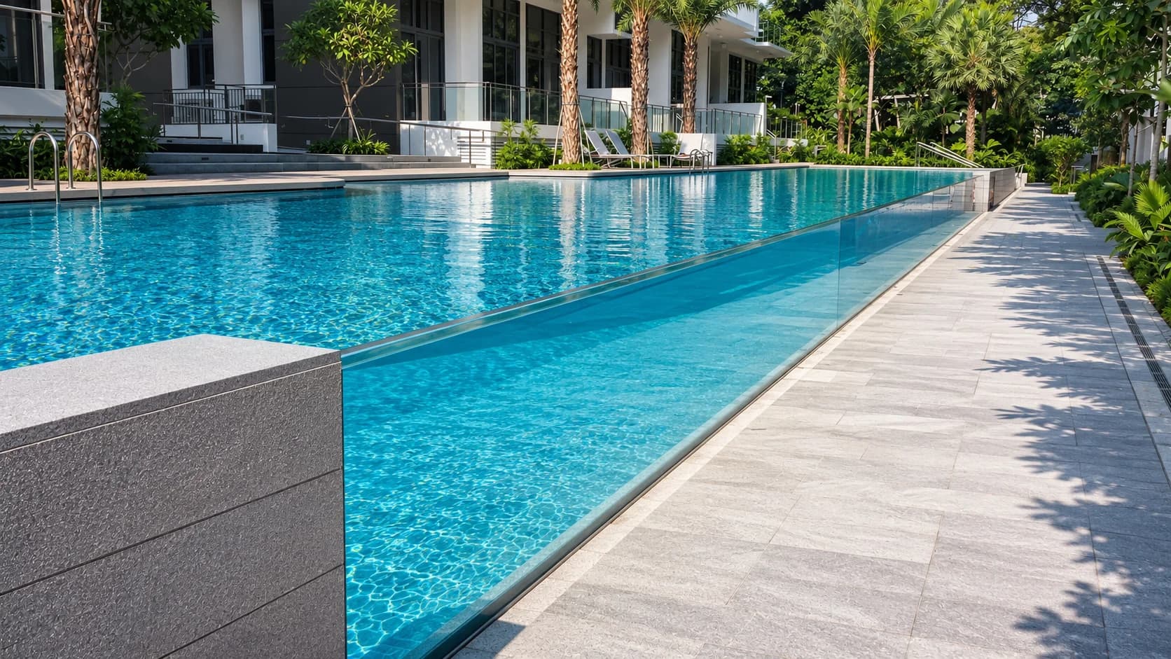 Foresta acrylic pool panel