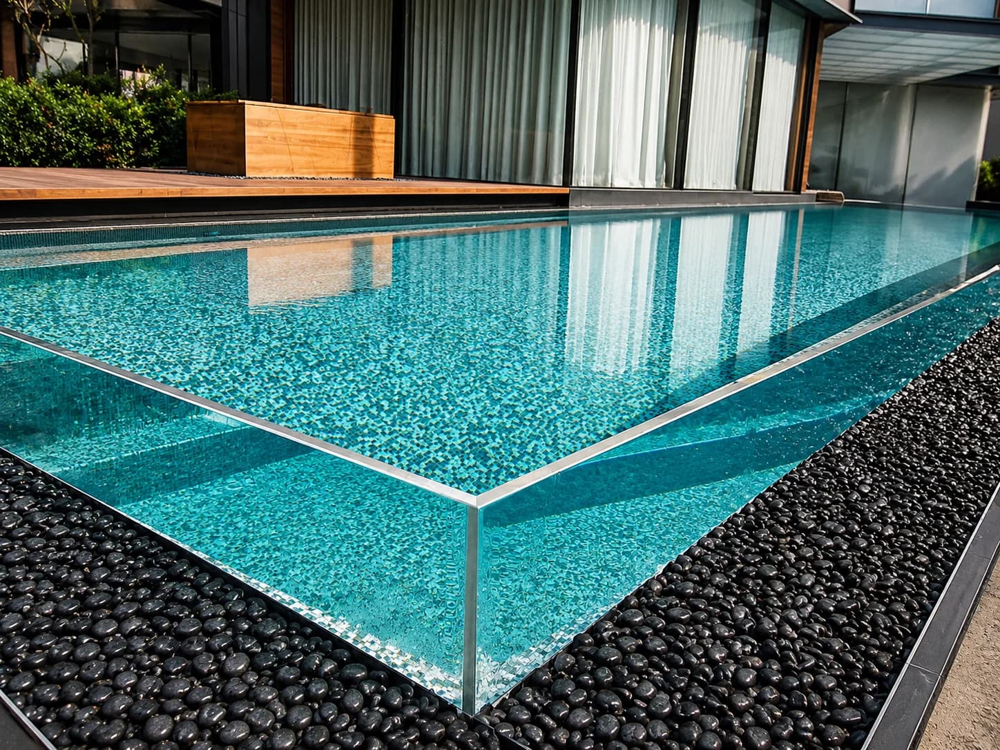 House off Sentosa acrylic pool panel