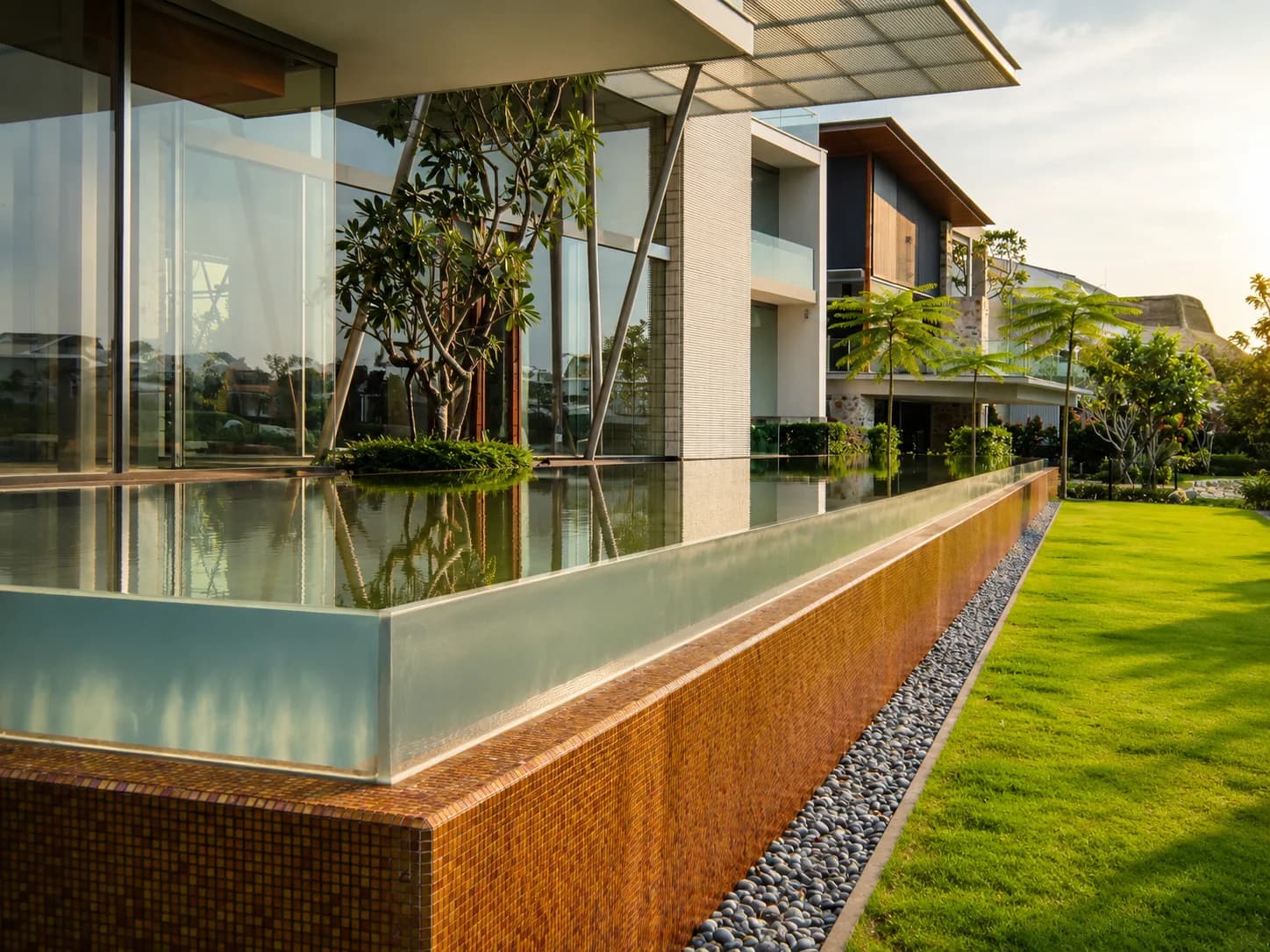 House off Sentosa acrylic pool panel