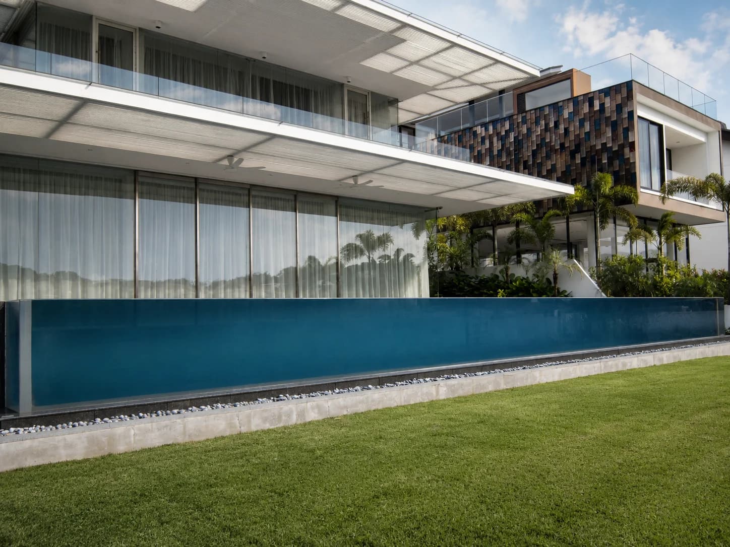 House off Sentosa acrylic pool panel
