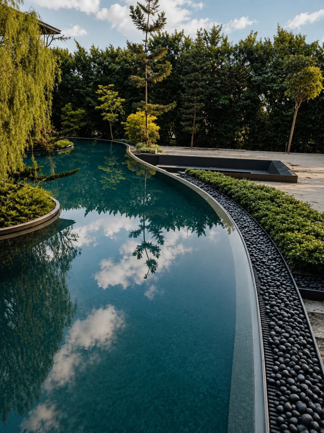House off Woollerton Park acrylic pool panel