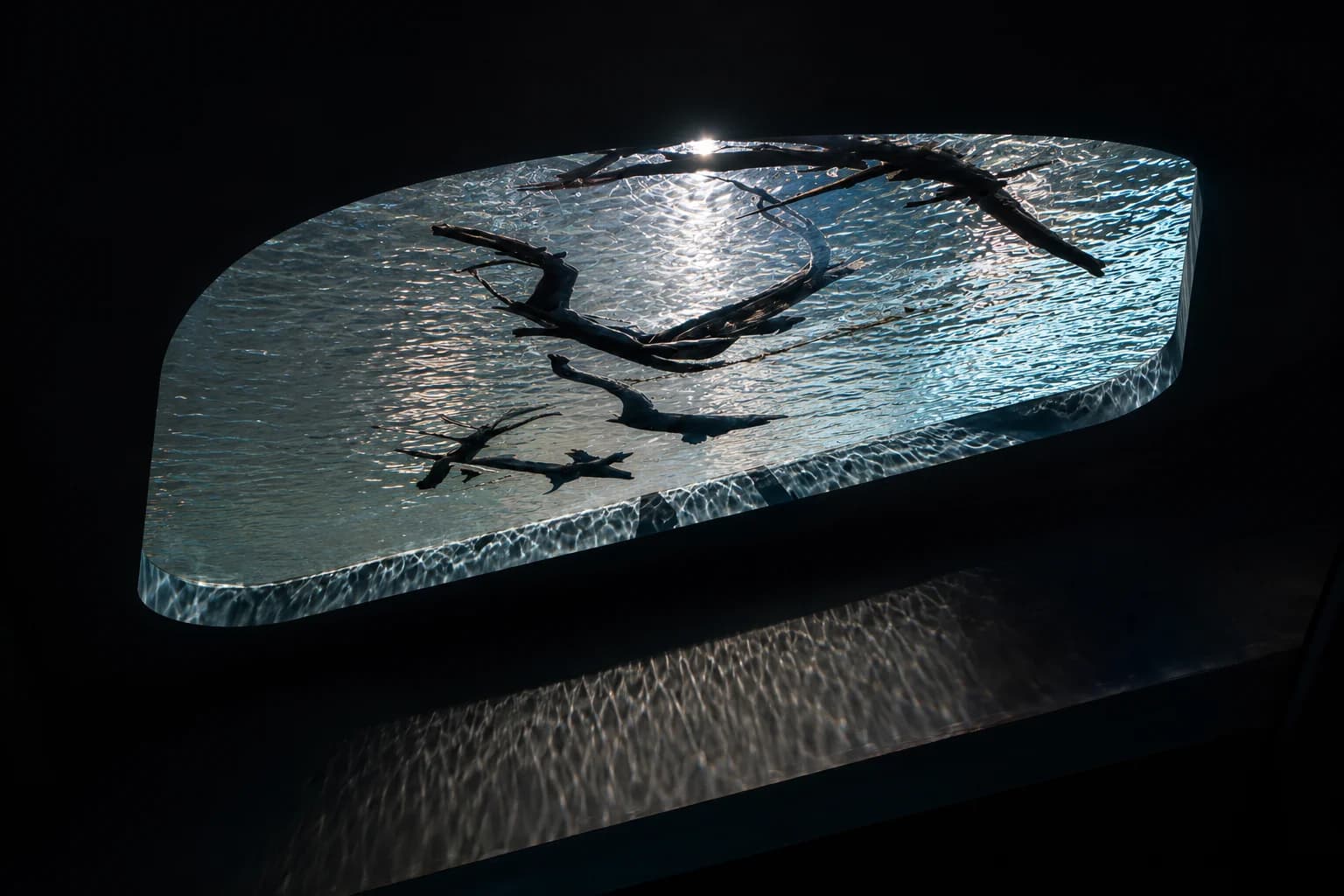 Custom aquarium panel design and installation